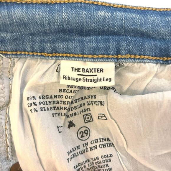 Blanknyc The Baxter Cropped Ribcage Straight Leg Denim Jeans Size 29/8 Ankle - Picture 9 of 10